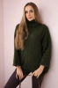 V-neck sweater ginger Ingwer khaki