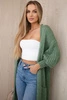 Cardigan-Pullover mit Taschen Dunkles Mint