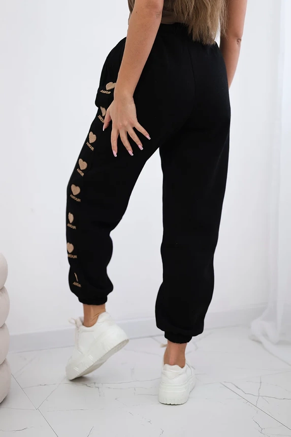 Amour Baumwollhose schwarz