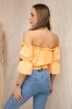 Off-the-shoulder blouse peach