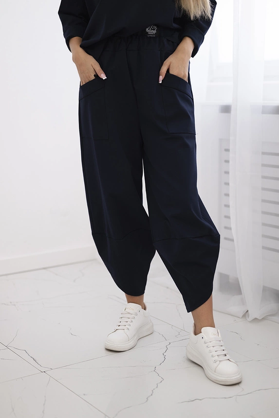 Set Punto Milano Winter Sweatshirt + Hose Marineblau