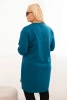 Plus Size women's dress butter with pocket and 3/4 sleeve sea green