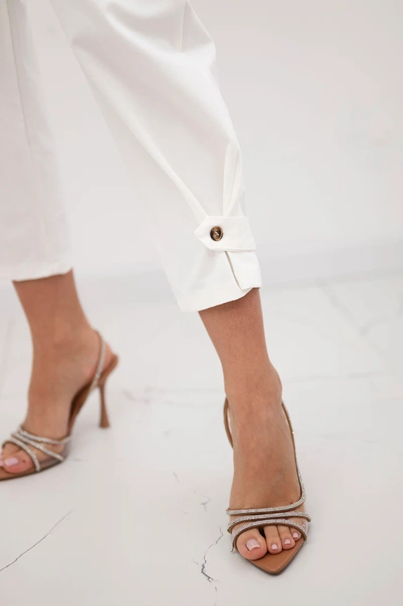 Summer Punto Hose mit Beinabschluss ecru