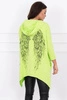 Sweatshirt with print wings green