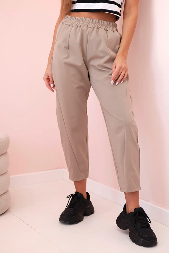 Hose mit Taschen Summer Punto kamelfarben