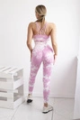 Fitness-Set Top + Leggings push up hellrosa + ecru