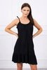 Dress with thin straps black
