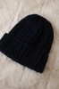 Cap with turn up Marzena K206 navy blue