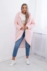 Long insulated sweatshirt powder pink melange