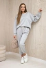 Set sweatshirt + pants buttery fabric light gray