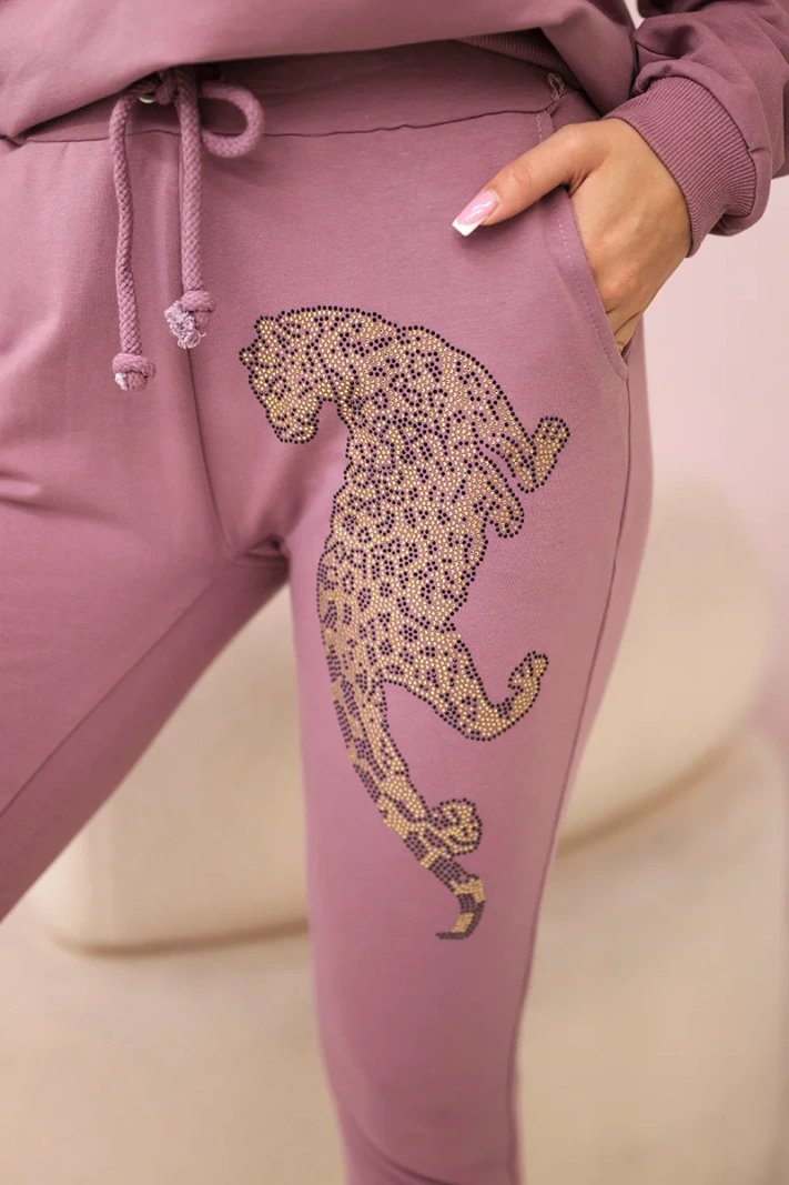 Zirkonová sada panther tmavě růžová