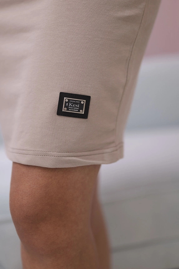 Kleid im Nacken gebunden dunkelbeige