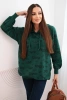 Sweatshirt with inscriptions green