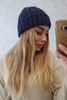Ariana K299 tamsiai mėlyna susukama kepurė