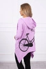 Fahrraddruck Sweatshirt lila