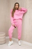 Set sweatshirt + pants buttery fabric light pink