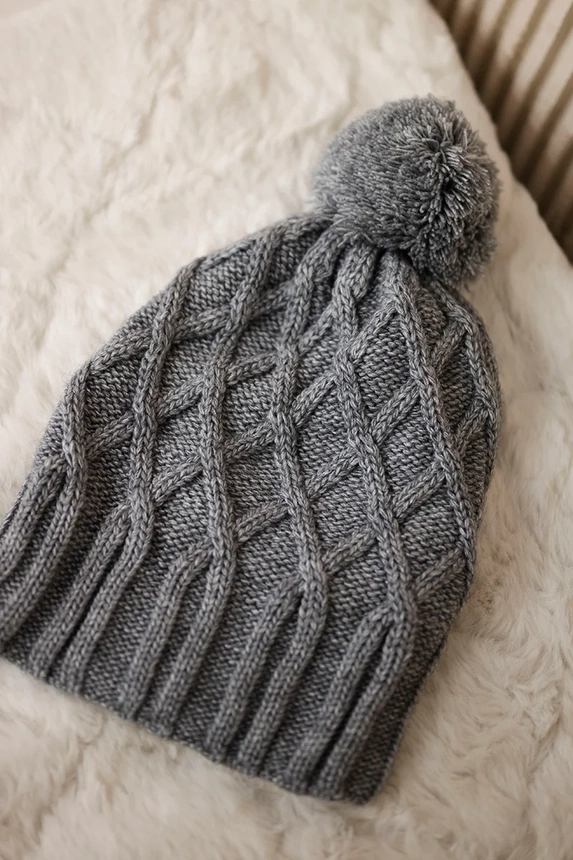 Cap with fleece Milano K203 dark gray