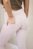 Cotton trousers with back pockets dark powder pink