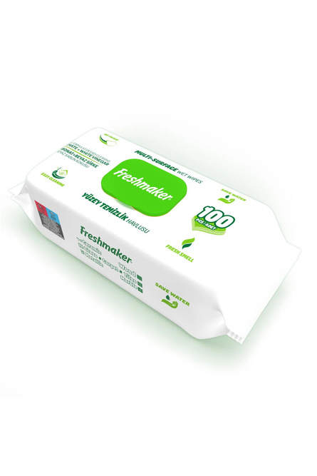 Chusteczki nawilżające czyszące do powierzchni - Green 