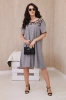 Dress with an animal motif grey