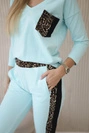 Set with panther motif mint