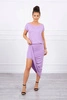 Asymmetric dress purple