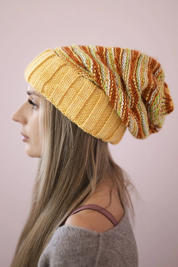 Women's cap Feba K330 mustard