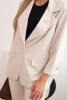 Ladies' set Punto elegant blazer and trousers beige