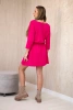 Dress with sequin pocket fuchsia