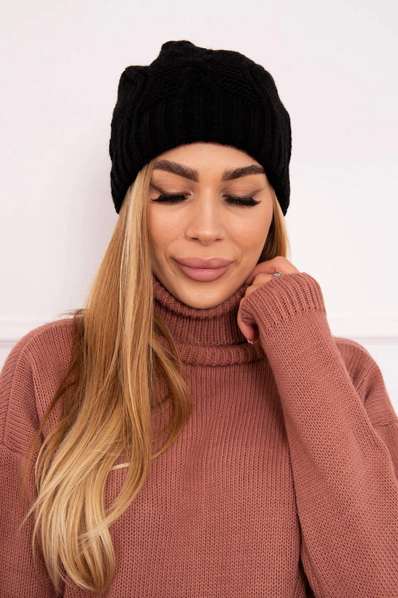 Fleecová čepice Sylwia K244 černá