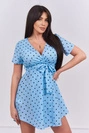 Dotted dress blue