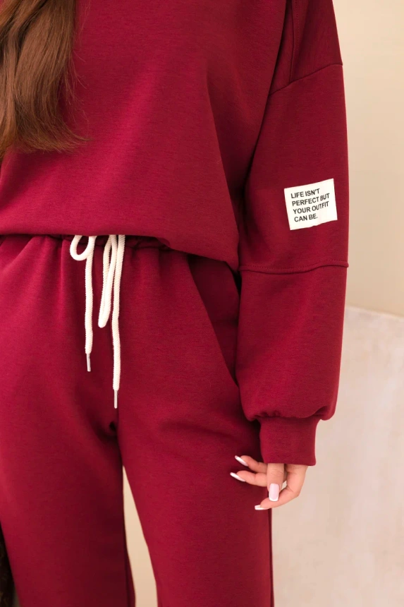 Set sweatshirt + pants plum butter