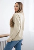 Sweater with turtleneck beige
