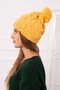 Cap with fleece Stefania K278 yellow