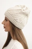 Damenwintermütze aus Wolle K441 beige