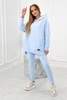 Set mit Kapuzensweatshirt blau