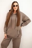 Women's warm cotton tracksuit with a hood fango