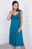 Dress with wide straps blue