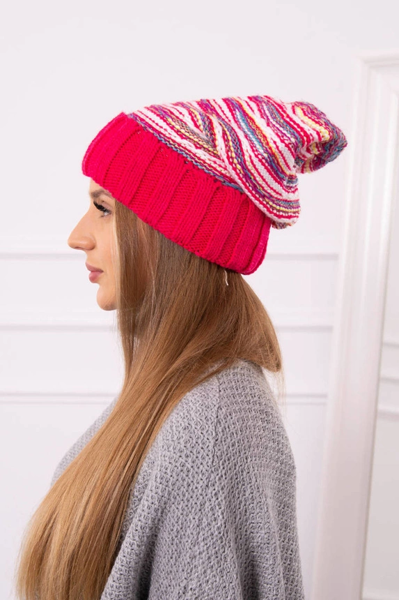 Women's cap Feba K330 pink neon