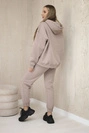 Insulated set with embroidery Los Angeles dark beige