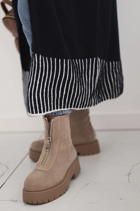 Cardigan with pockets navy blue