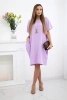 Dress with pockets and pendant light purple