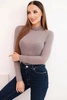 Women's cashmere turtleneck blouse with long sleeves fango