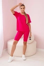 Súprava top+legíny fuchsie