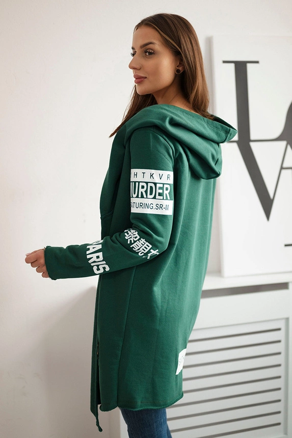 Coatee with subtitles green