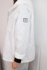 Damen Frühlingsjacke gesteppte mit Kapuze und Reißverschluss weiß