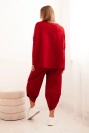 Komplet Punto Milano Winter bluza + spodnie bordowy