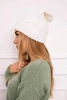Cap with fleece Iwona K221 white