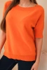 Women's short-sleeve viscose sweater orange