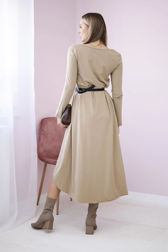 Kleid mit Ziergürtel und Aufschrift Kamel